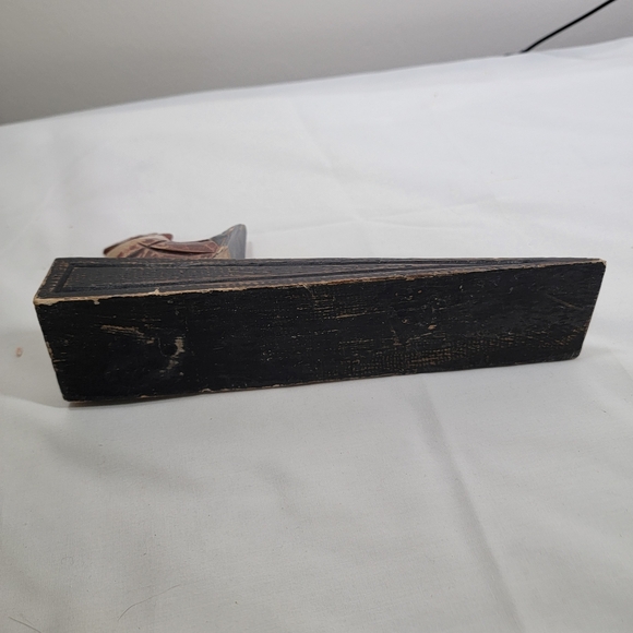 Vintage Rooster Wooden Door Stopper. - Picture 6 of 7